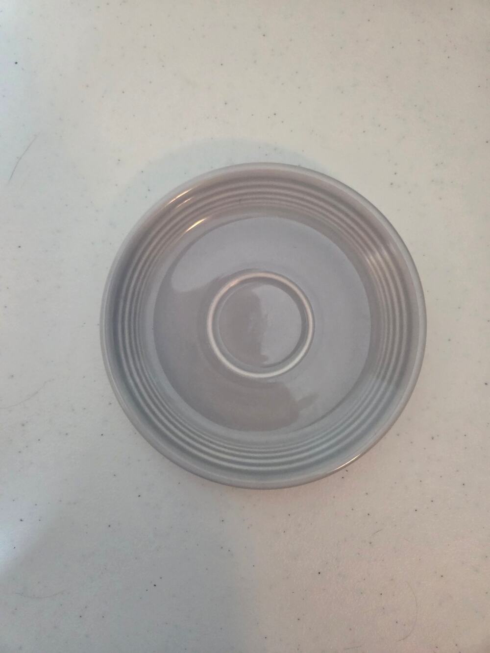 Fiestaware Gray 5 7/8" Coffee Cup Saucer Plate Replacement Dish